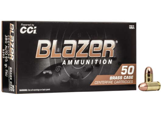 Blazer Brass 380 Auto 95gr FMJ (50ct)