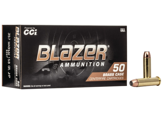 Blazer Brass 357 Mag 158gr. JHP (50ct)