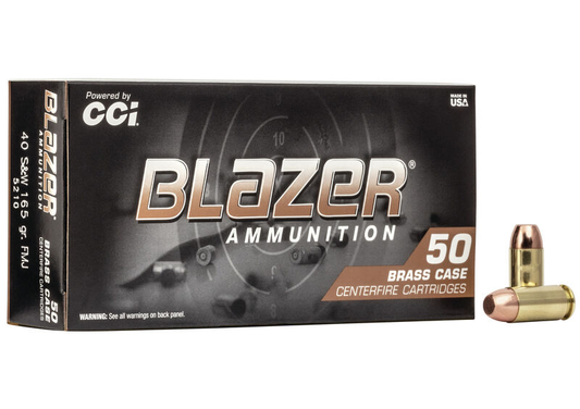 Blazer Brass 40 S&W 165gr. FMJ (50ct)