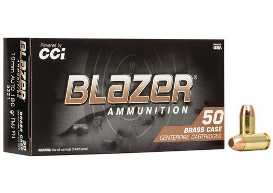 Blazer Brass 10mm Auto 180gr FMJ (50ct)
