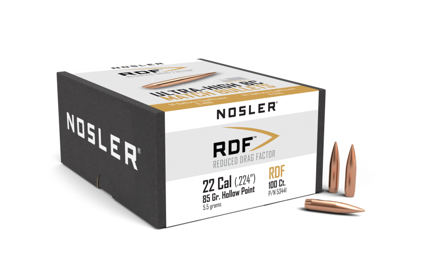 Nosler 22 Cal .224 85gr HPBT RDF (100 ct.)