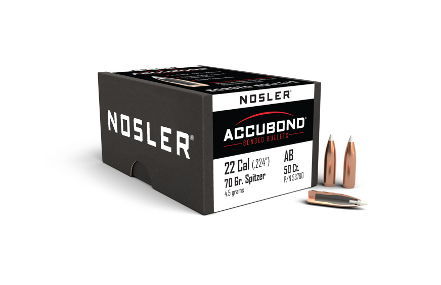 Nosler 22 Cal .224 70gr Accubond (50ct)