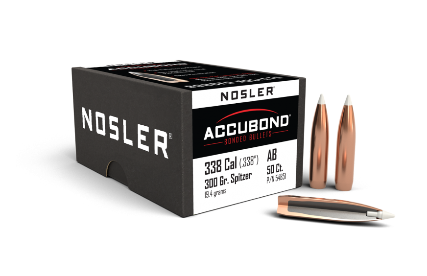 Nosler 338 Cal .338 300gr Accubond (50ct)