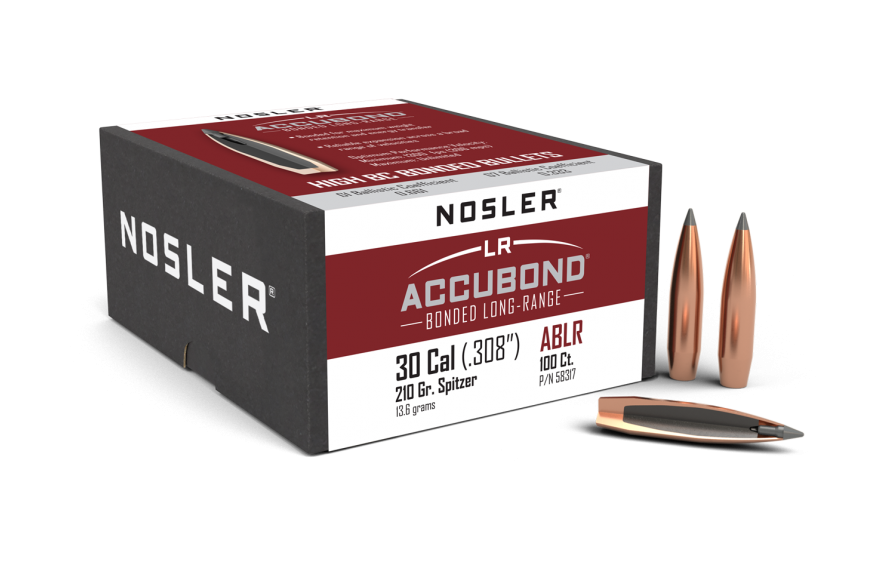 Nosler 30 Cal .308 210gr Accubond Long Range (100ct)