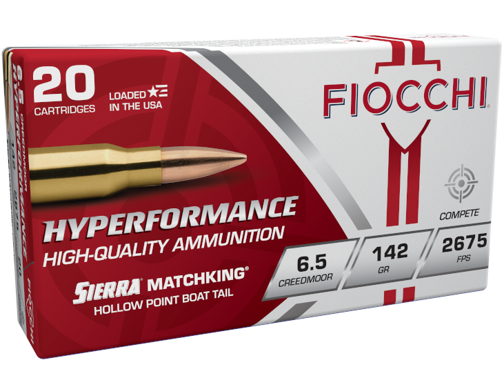 Fiocchi 6.5 Creedmoor 142gr HPBT MatchKing (20ct)
