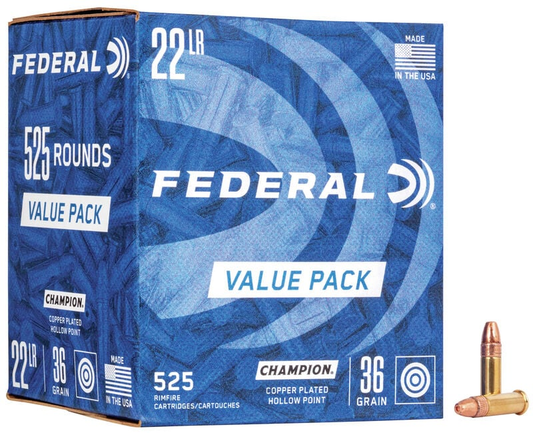 Federal 22 LR Champion 36gr CPHP (525ct)