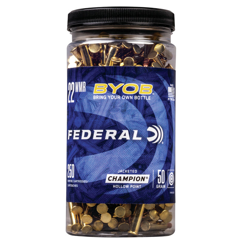 Federal 22 WMR 50gr JHP (250ct Bottle)