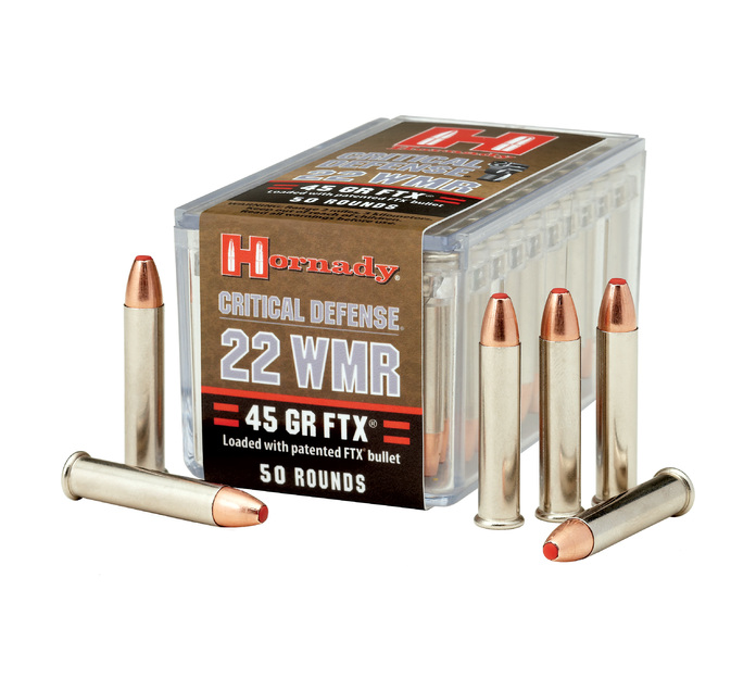 Hornady 22 WMR 45gr. FTX Critical Defense (50ct)
