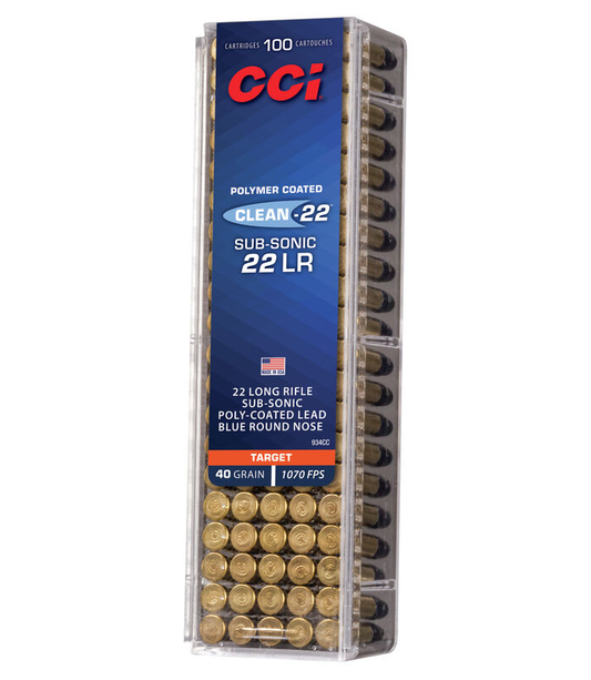 CCI 22 LR SV Target Blue Polycoat 40gr LRN (100ct)