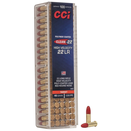 CCI 22 LR HV Target Red Polycoat 40gr LRN (100ct)