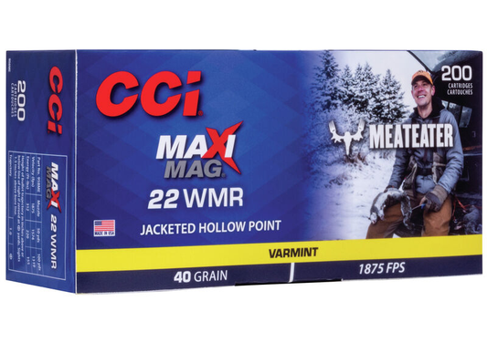 CCI 22 WMR Maxi Mag 40gr JHP "Meat Eater" (200ct)