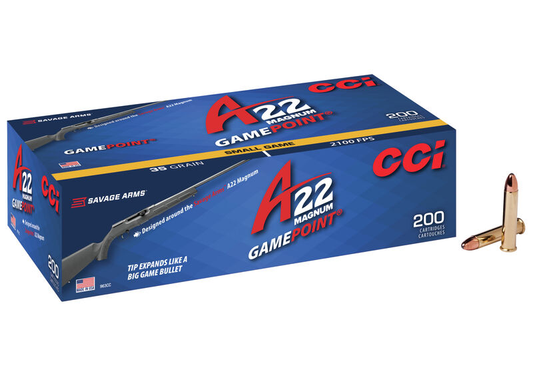 CCI 22 WMR Gamepoint 35gr A22 Mag (200ct)
