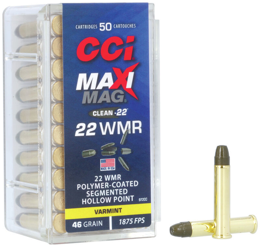 CCI 22 WMR Maxi Mag 46gr SHP (50ct)