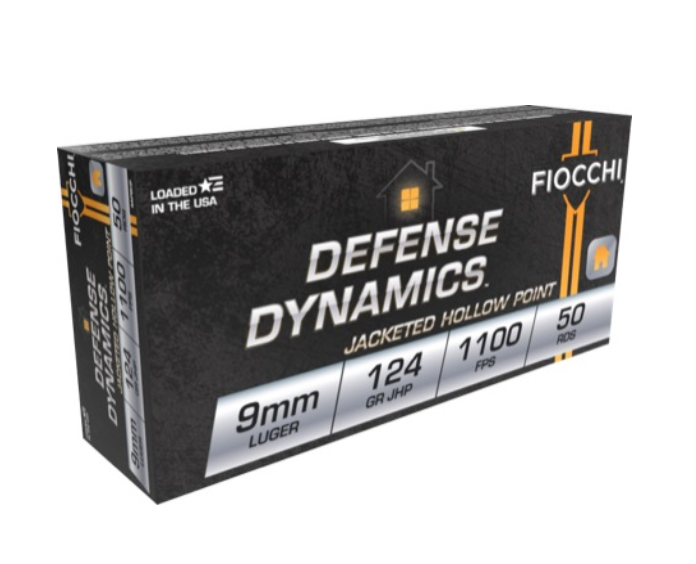 Fiocchi 9mm 124gr JHP (50ct)