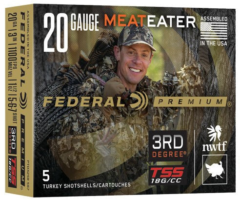 Federal 3rd Degree 20ga. 3" 1 1/2 oz.  #5,6,7 (1250 fps) (5ct)