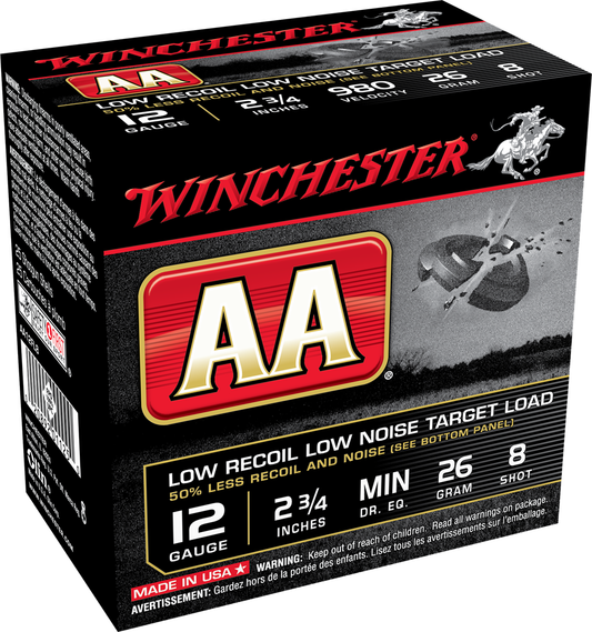Winchester AA 12ga. Low Recoil #8 (980 fps)