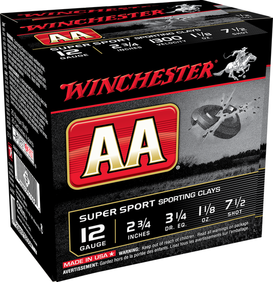 Winchester AA 12ga 3 1/4 Dr 1 1/8oz #7.5 (1300 fps)