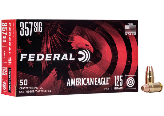 Federal American Eagle 357 SIG 125gr FMJ (50ct)