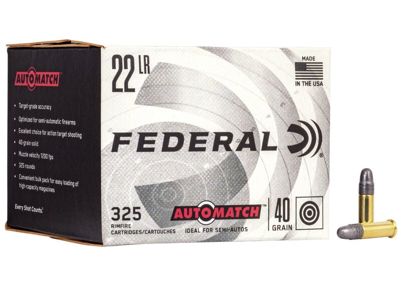Federal 22 LR Automatch 40gr LRN (325 ct.)