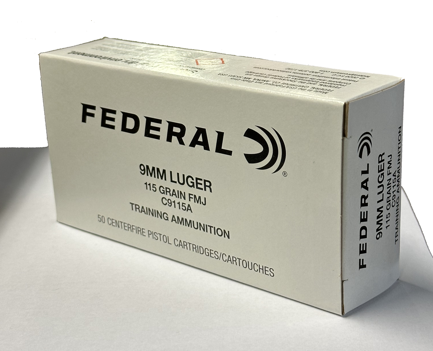 Federal 9mm Luger 115gr FMJ Training (50ct)