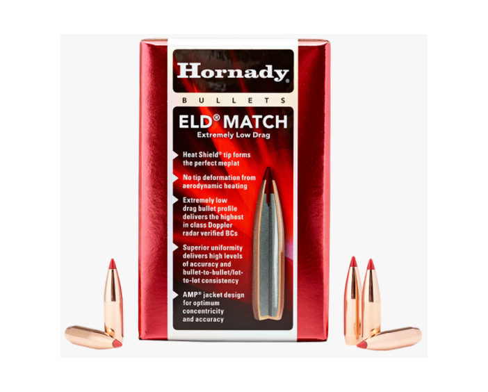 Hornady 22 Cal. .224 52gr. ELD-M (100ct)