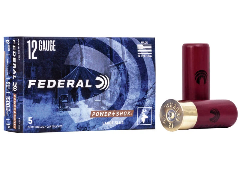 Federal Power-Shok Sabot Slug 12ga. 1 oz. (1500 fps) (5 count)
