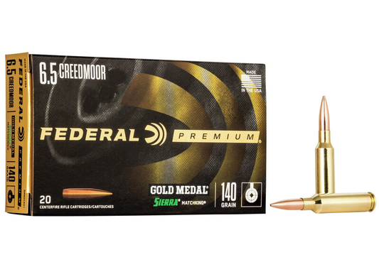 Federal 6.5 Creedmoor 140gr MK Gold Medal (20ct)