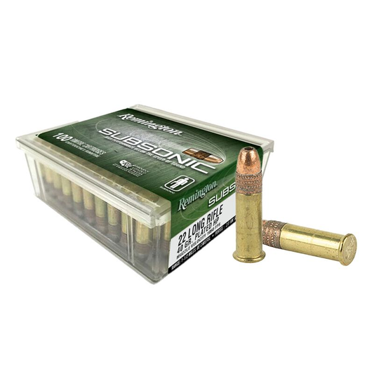 Remington Subsonic 22 LR LV 40gr Copper Plated HP (100ct)