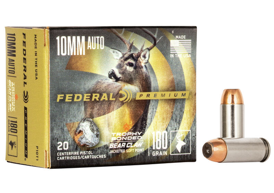 Federal 10mm Auto 180gr Trophy Bonded JSP (20ct)