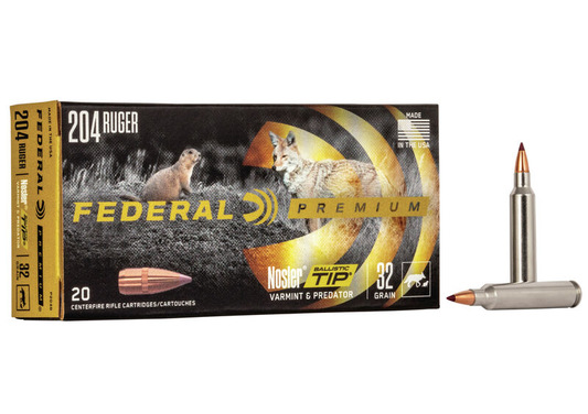 Federal 204 Ruger 32gr Nosler Ballistic Tip (20ct)