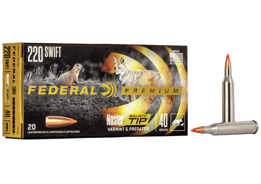 Federal 220 Swift 40gr Nosler Ballistic Tip (20ct)