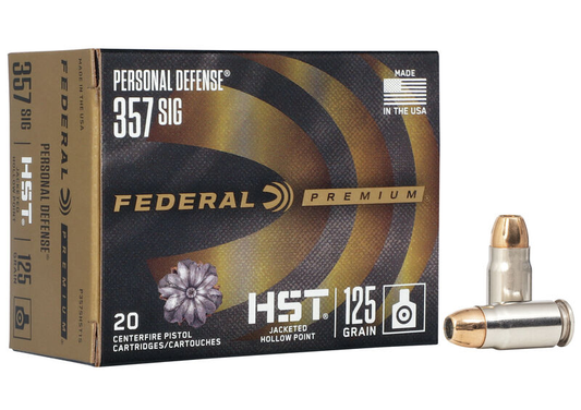 Federal 357 SIG 125gr HST JHP (20ct)