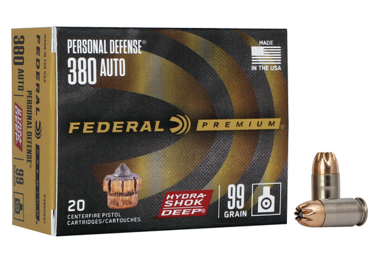 Federal 380 Auto 99gr Hydra-Shok (20ct)