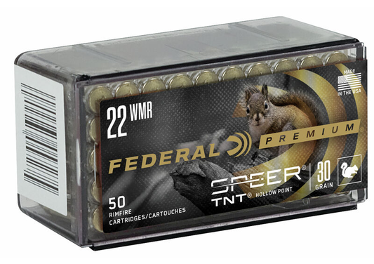Federal 22 WMR 30gr Speer TNT - JHP "V-SHOK" (50ct)..