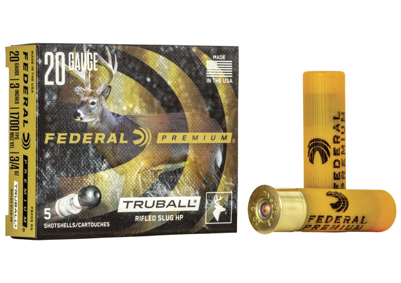 Federal TruBall Rifled Slug 20ga. 3" 3/4 oz (1700 fps) (5ct)