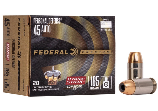 Federal 45 Auto 165gr Hydra-Shok JHP (20ct)