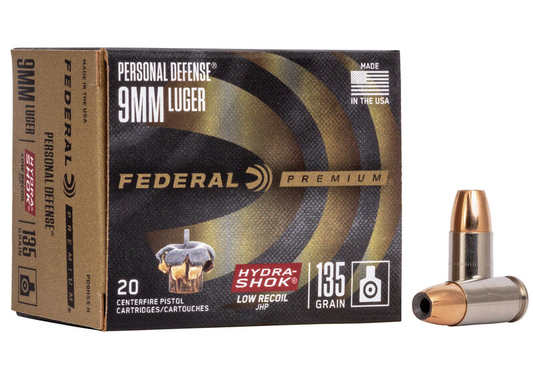 Federal 9mm 135gr Hyrda-Shok JHP (20ct)