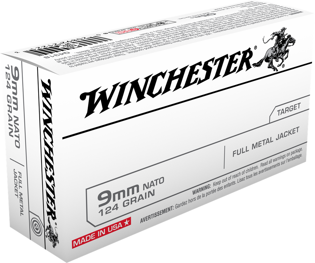 Winchester 9mm 124gr FMJ USA (50ct)