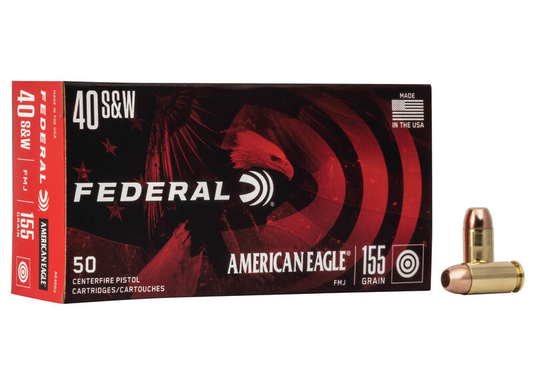 Federal American Eagle 40 S&W 155gr FMJ (50ct)