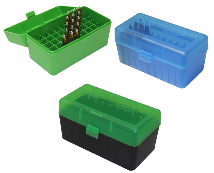 MTM Case Gard 50rd Flip Top 243, 308, 7mm-08, 30-30