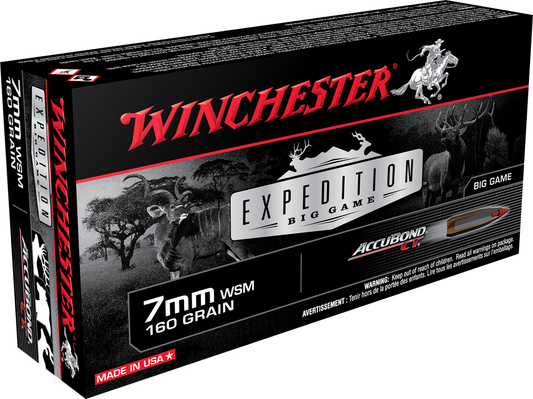 Winchester 7mm WSM 160gr Accubond CT (20ct)
