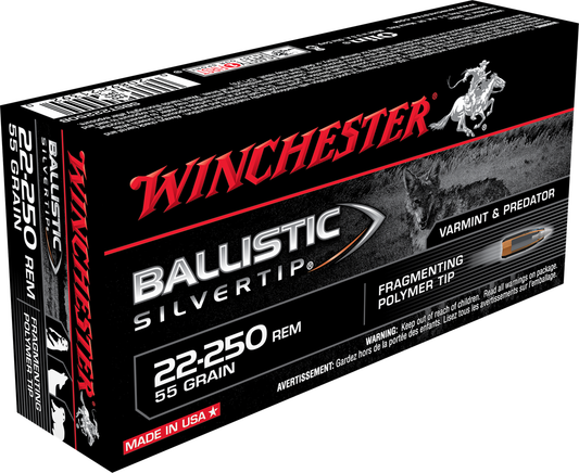 Winchester 22-250 Rem 55gr. Ballistic Silvertip (20ct)
