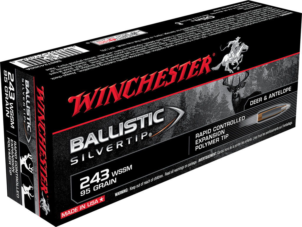 Winchester 243 WSSM 95gr Ballistic Silvertip (20ct)