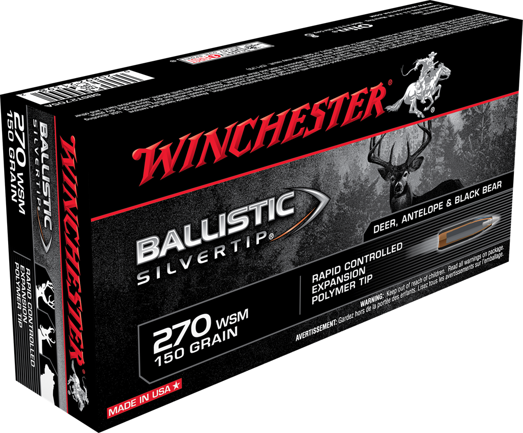 Winchester 270 WSM 150gr. Ballistic Silvertip (20ct)
