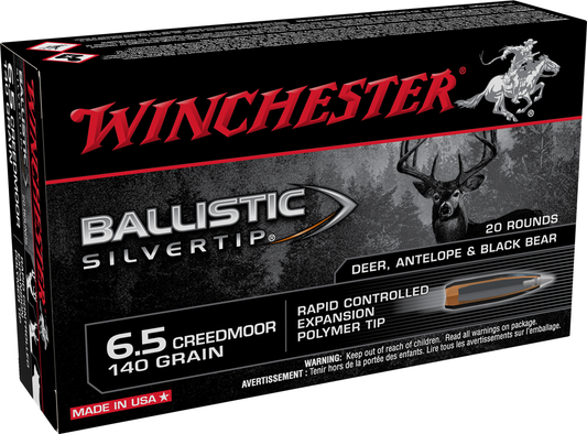 Winchester 6.5 Creedmoor 140Gr. Ballistic Silver Tip (20ct)
