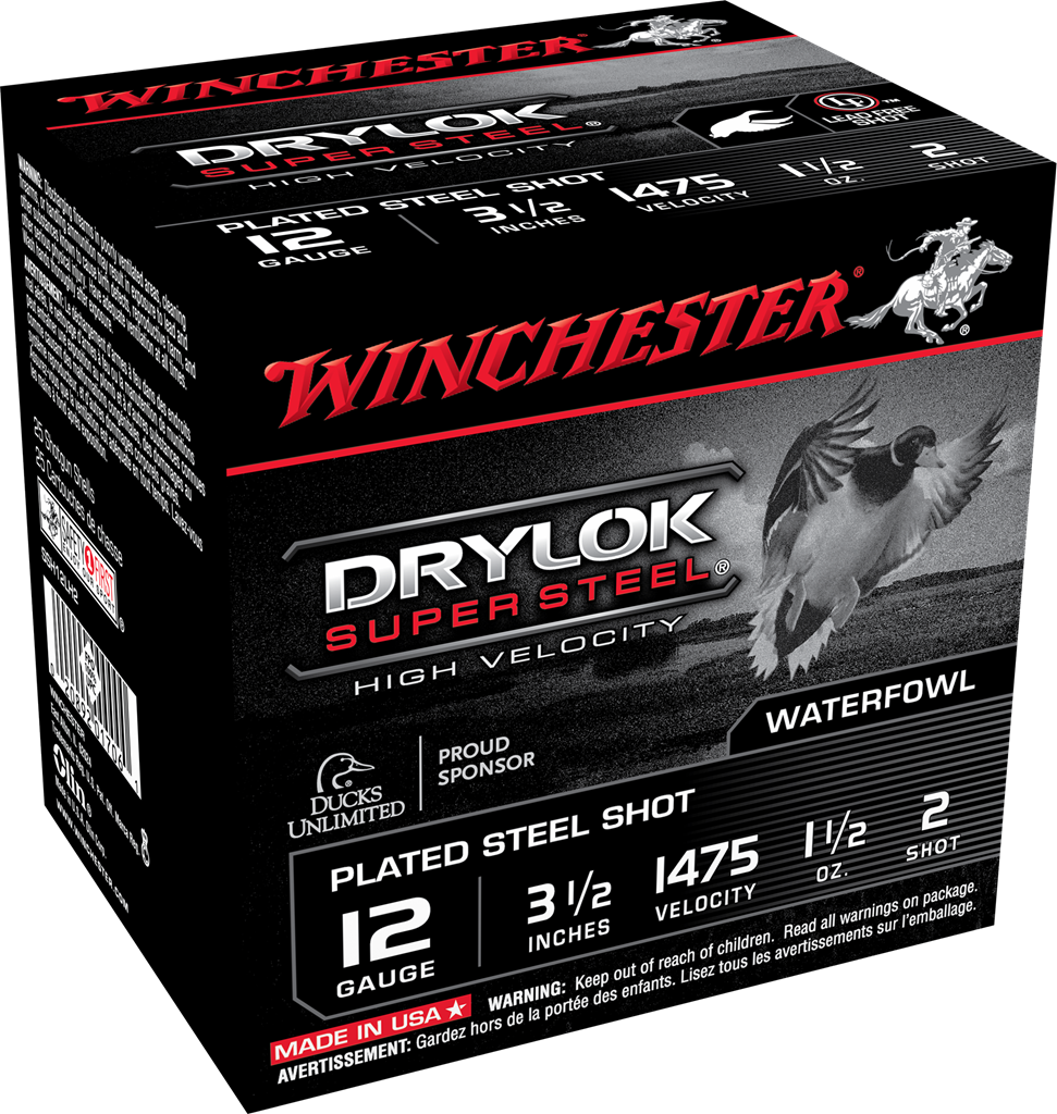 Winchester Drylok Steel 12ga 3-1/2" 1-1/2oz #2 (1475fps)