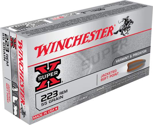 Winchester 223 Rem 55gr Pointed Soft Point (20ct)