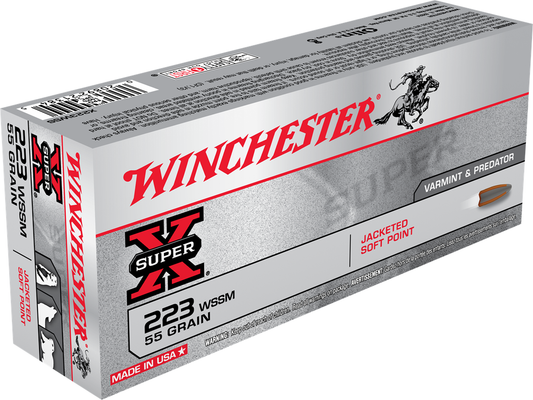 Winchester 223 WSSM 55gr JSP (20ct)