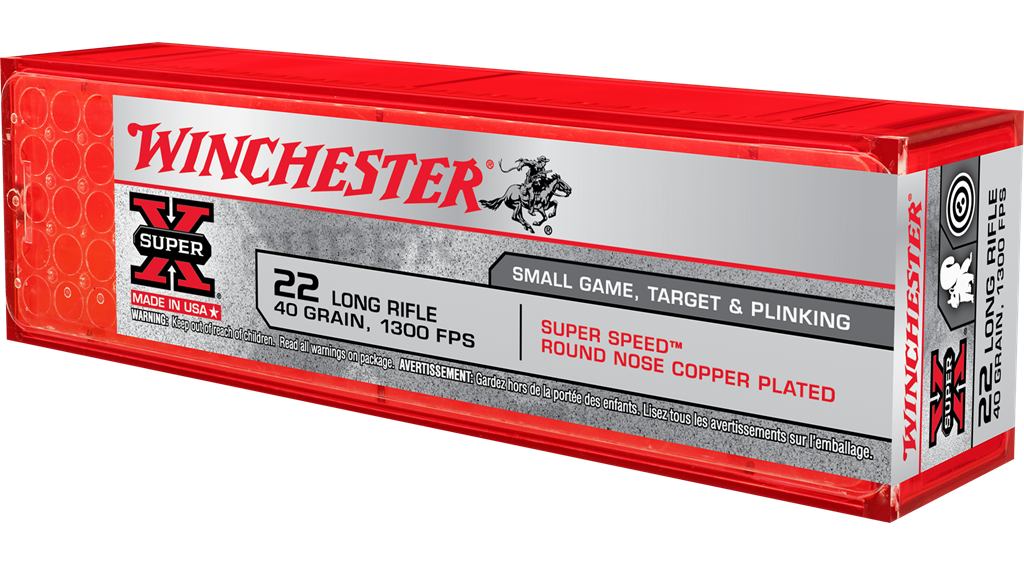 Winchester 22 LR 40gr. LRN Copper Plated (100 ct)