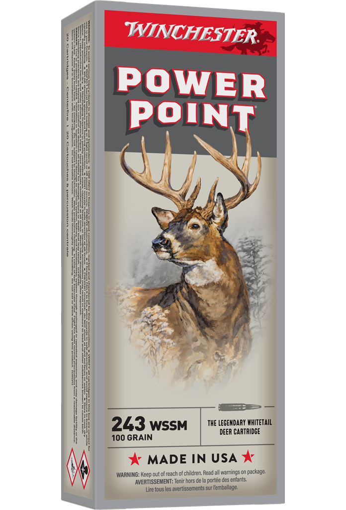 Winchester 243 WSSM 100gr Power Point (20ct)